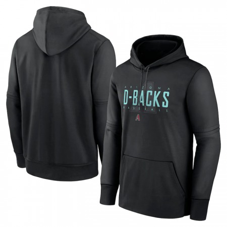 Men's Arizona Diamondbacks Black Pregame Performance Pullover Hoodie