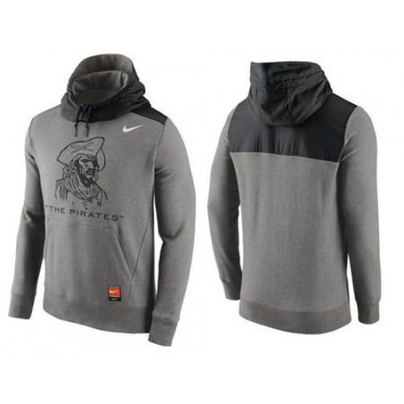 Men's Pittsburgh Pirates Nike Gray Cooperstown Collection Hybrid Pullover Hoodie