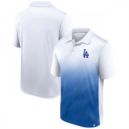 Men's Los Angeles Dodgers White/Royal iconic Parameter Sublimated Polo