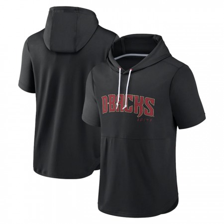 Men's Arizona Diamondbacks Black Sideline Training Hooded Performance T-Shirt