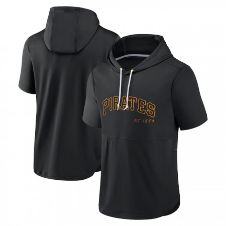 Men's Pittsburgh Pirates Black Sideline Training Hooded Performance T-Shirt