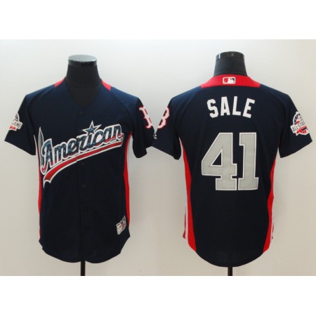 American League #41 Chris Sale Navy 2018 MLB All-Star Game Home Run Derby Jersey