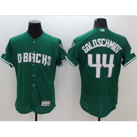 Diamondbacks #44 Paul Goldschmidt Green Celtic Flexbase Authentic Collection Stitched MLB Jersey