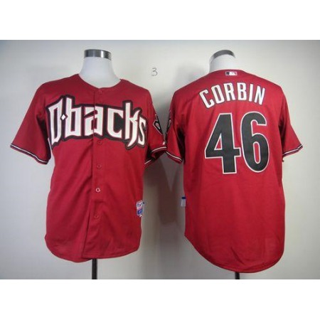 Diamondbacks #46 Patrick Corbin Red Cool Base Stitched MLB Jersey