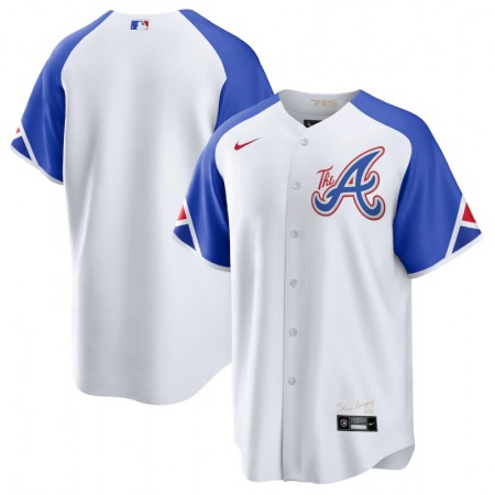 Men's Atlanta Braves Blank White 2023 City Connect Cool Base Stitched Baseball Jersey