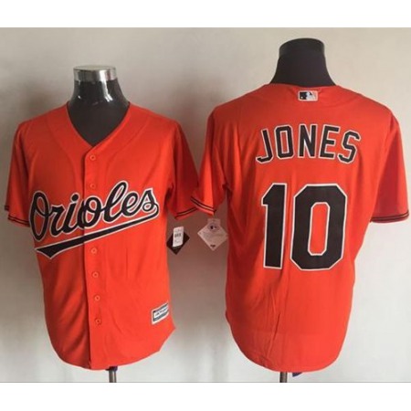 Orioles #10 Adam Jones Orange New Cool Base Stitched MLB Jersey