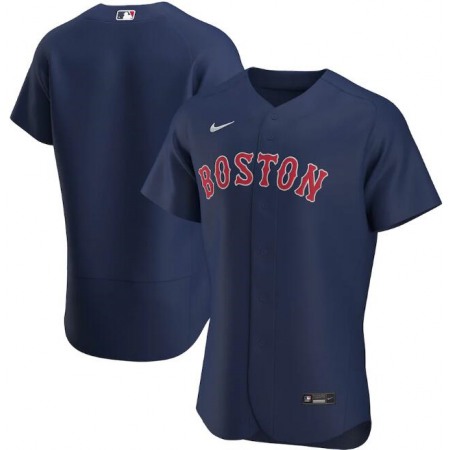 Men's Boston Red Sox Blank Navy Flex Base Stitched Jersey