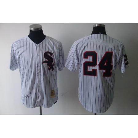 Mitchell and Ness Chicago White Sox #24 Early Wynn White Throwback Stitched MLB Jerseys