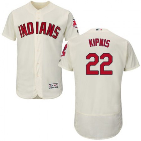 indians #22 Jason Kipnis Cream Flexbase Authentic Collection Stitched MLB Jersey