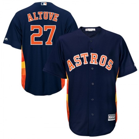 Men's Houston Astros #27 Jose Altuve Navy Cool Base Stitched MLB Jersey