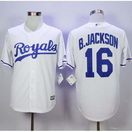 Royals #16 Bo Jackson New White Cool Base Stitched MLB Jersey