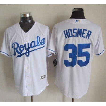 Royals #35 Eric Hosmer White New Cool Base Stitched MLB Jersey