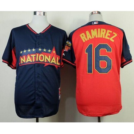 Brewers #16 Aramis Ramirez Navy/Red National League 2014 All Star BP Stitched MLB Jersey