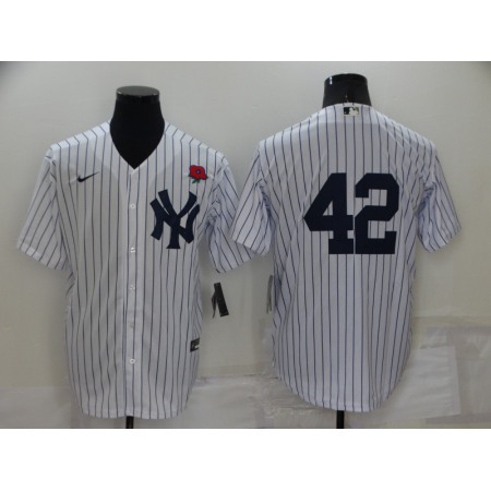 Men's New York Yankees #42 Mariano Rivera White Cool Base Stitched Baseball Jersey