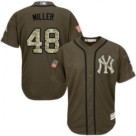 Yankees #48 Andrew Miller Green Salute to Service Stitched MLB Jersey