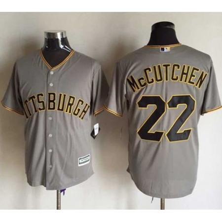 Pirates #22 Andrew McCutchen Grey New Cool Base Stitched MLB Jersey