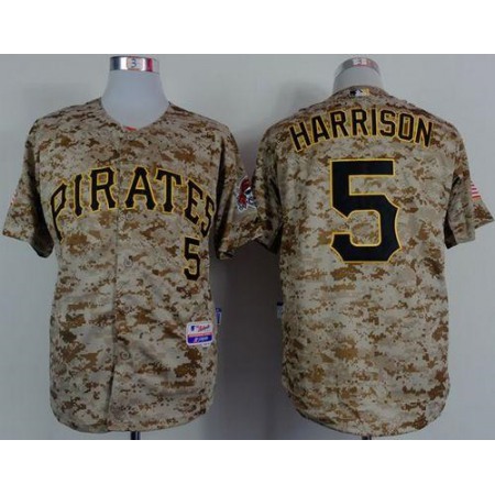 Pirates #5 Josh Harrison Camo Alternate Cool Base Stitched MLB Jersey