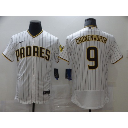 Men's San Diego Padres #9 Jake Cronenworth White Flex Base Stitched MLB Jersey