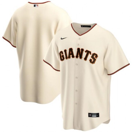 Men's San Francisco Giants Blank Cream Cool Base Stitched Jersey