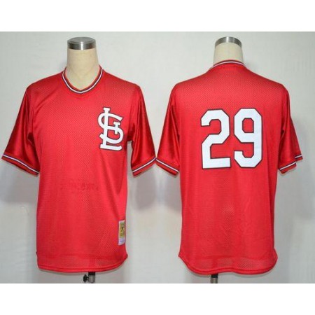 Mitchell And Ness Cardinals #29 Vince Coleman Red Throwback Stitched MLB Jersey