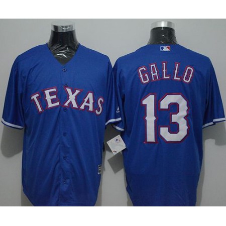 Rangers #13 Joey Gallo Blue New Cool Base Stitched MLB Jersey