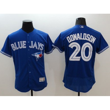 Blue Jays #20 Josh Donaldson Blue Flexbase Authentic Collection Stitched MLB Jersey