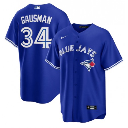 Men's Toronto Blue Jays #34 Kevin Gausman Royal Cool Base Stitched Jersey