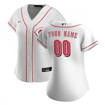 Women's Cincinnati Reds ACTIVE PLAYER Custom White Stitched Jersey(Run Small)