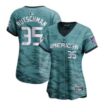 Women's Baltimore Orioles #35 Adley Rutschman Teal 2023 All-star Stitched Baseball Jersey(Run Small)