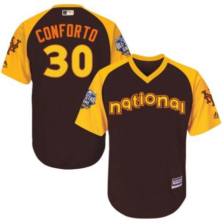 Mets #30 Michael Conforto Brown 2016 All-Star National League Stitched Youth MLB Jersey