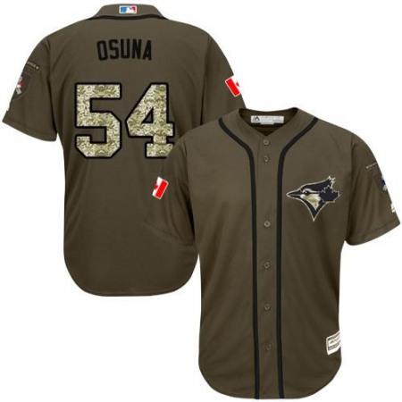 Blue Jays #54 Roberto Osuna Green Salute to Service Stitched Youth MLB Jersey