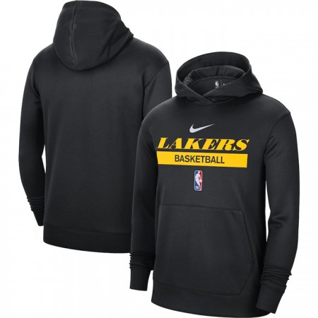 Men's Los Angeles Lakers Black Spotlight Fleece Overhead Hoodie