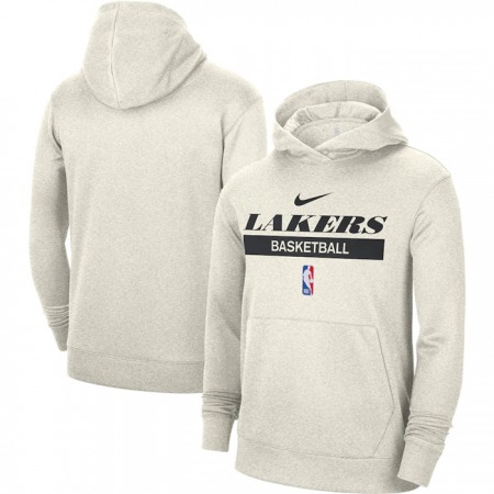 Men's Los Angeles Lakers White Spotlight Fleece Overhead Hoodie