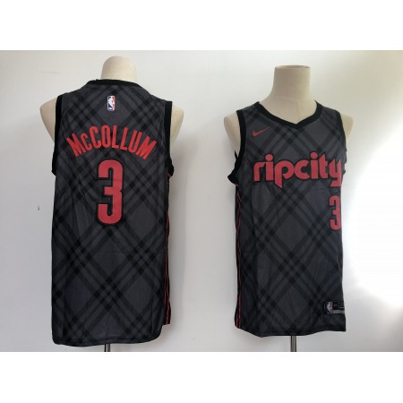 Blazers #3 C.J. McCollum Black City Edition Nike Swingman Stitched Jersey