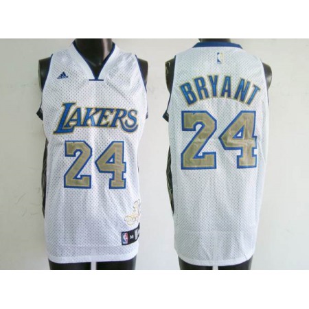 Lakers #24 Kobe Bryant Stitched White City Style NBA Jersey