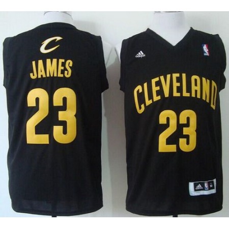 Cavaliers #23 LeBron James Black Fashion Stitched NBA Jersey