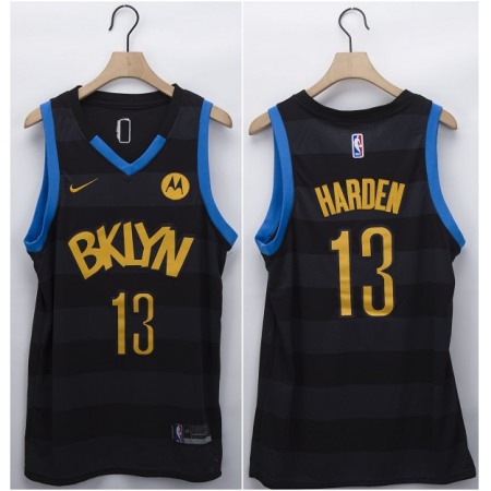 Men's Brooklyn Nets #13 James Harden Black Fashion Edition Stitched NBA Jersey