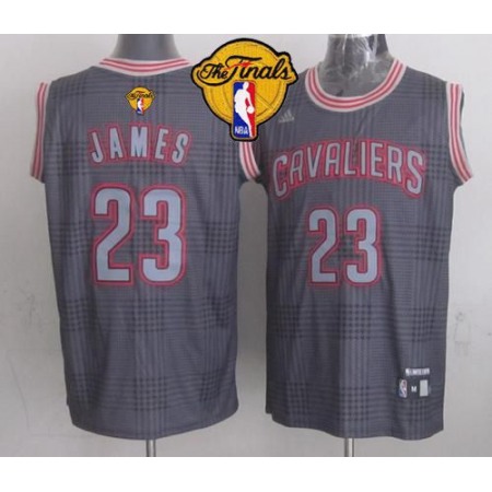 Cavaliers #23 LeBron James Black Rhythm Fashion The Finals Patch Stitched NBA Jersey