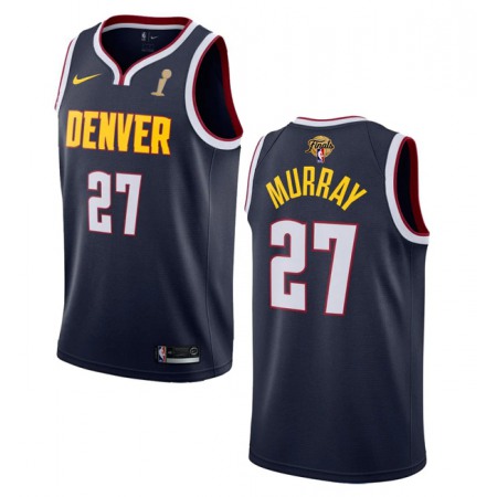 Men's Denver Nuggets #27 Jamal Murray Navy 2023 Finals Champions Icon Edition Stitched Basketball Jersey