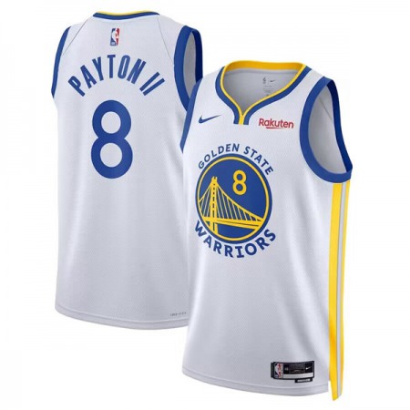 Men's Golden State Warriors #8 Gary Payton II 2022/23 White Icon Edition Swingman Stitched Basketball Jersey