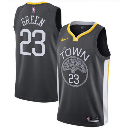 Men's Golden State Warriors #23 Draymond Green Black Statement Edition Swingman Stitched Jersey