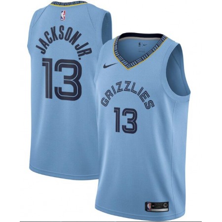 Men's Memphis Grizzlies #13 Jaren Jackson Jr. Light Blue Statement Edition Stitched Jersey