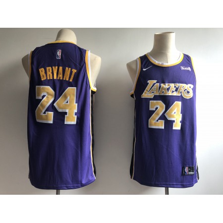 Men's Los Angeles Lakers #24 Kobe Bryant Purple 2018/19 Statement Edition Swingman Stitched NBA Jersey