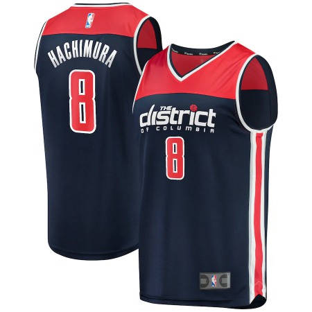 Men's Washington Wizards #8 Rui Hachimura 2019/20 Navy Fast Break Statement Edition Stitched Jersey