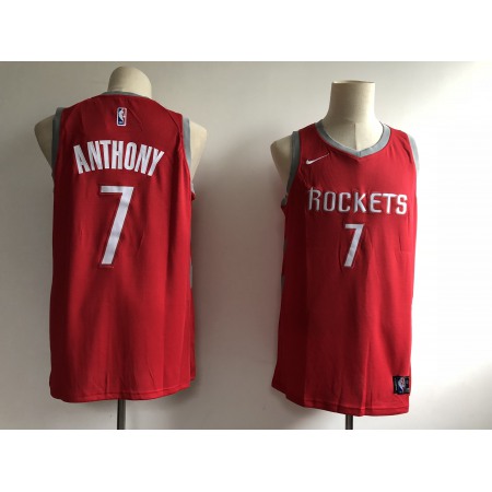 Men's Houston Rockets #7 Carmelo Anthony Red Swingman Stitched NBA Jersey