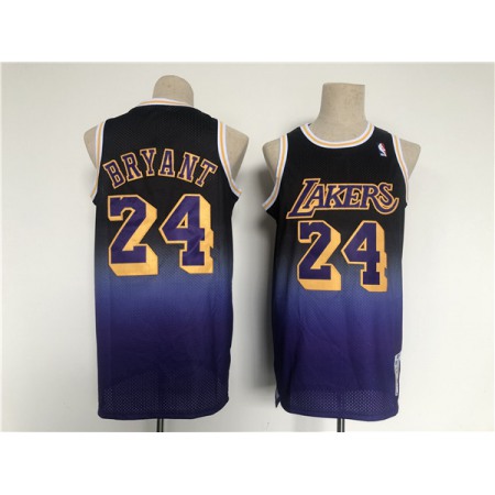 Men's Los Angeles Lakers #24 Kobe Bryant Purple Throwback basketball Jersey