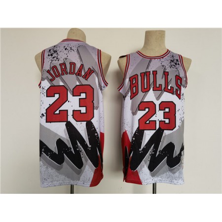 Men's Chicago Bulls #23 Michael Jordan Throwback basketball Jersey