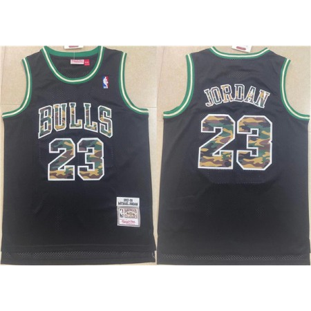 Men's Chicago Bulls #23 Michael Jordan Black Stitched Jersey