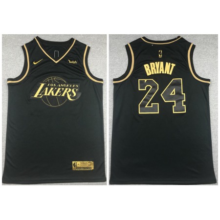 Men's Los Angeles Lakers #24 Kobe Bryant Black Stitched Jersey