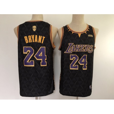 Men's Los Angeles Lakers #24 Kobe Bryant Black Stitched NBA Jersey